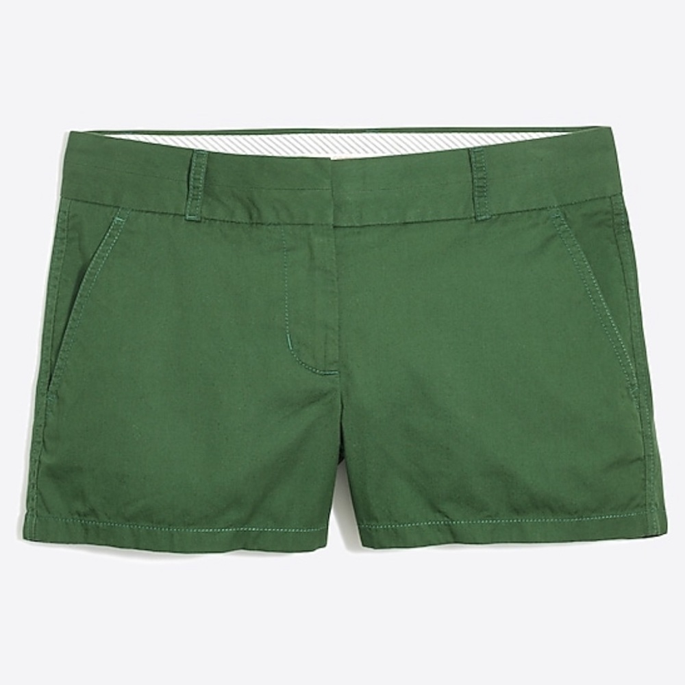 J Crew Chino Shorts Green Size 4